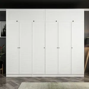 Kale - 8403 White Wardrobe