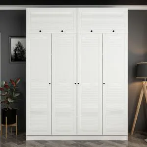 Kale - 8431 White Wardrobe