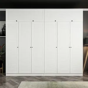 Kale - 8434 White Wardrobe