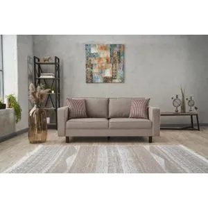 Kale Linen - Cream Cream 2-Seat Sofa