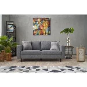 Kale Linen - Grey Grey 2-Seat Sofa