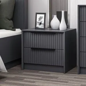 Kale Luxe Soft - 4799 Anthracite Nightstand