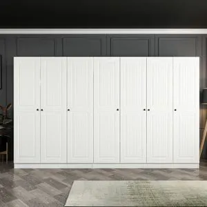 Kale Mebran - 4777 White Wardrobe