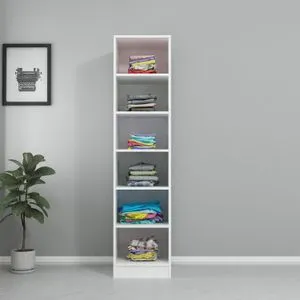 Kale Raflı 190 - White White Wardrobe