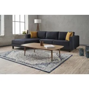 Kale Velvet Left - Anthracite Anthracite Corner Sofa