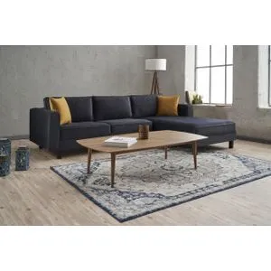 Kale Velvet Right - Anthracite Anthracite Corner Sofa