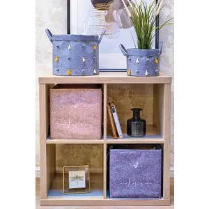 KALS-03679 Cream Felt Basket