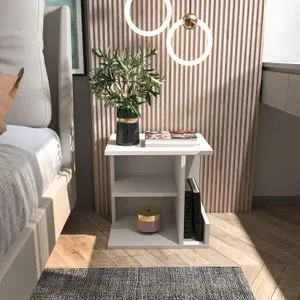 Karamira - White White Nightstand