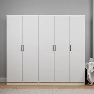 Kardelen 1600-104 White Wardrobe