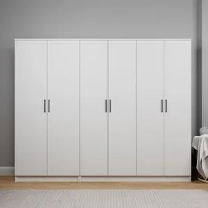 Kardelen 1600-105 White Wardrobe