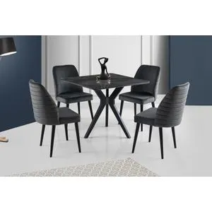 Kare Ares - 1471 Black Dining Table