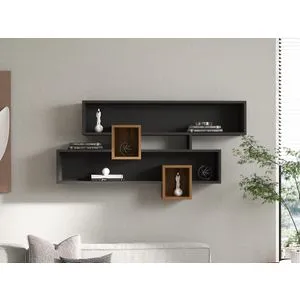Karen - Walnut, Anhtacite Walnut
Anthracite Wall Shelf