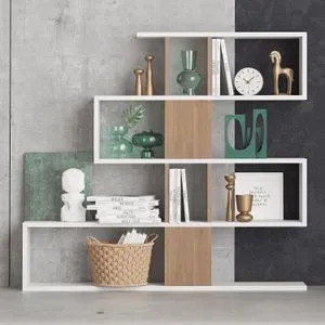 Karlin - White, Walnut White
Walnut Bookshelf