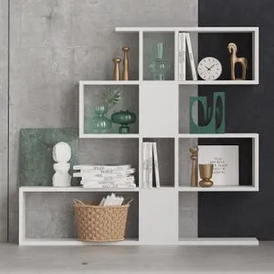Karlin - White White Bookshelf