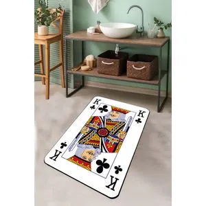 Karo Playing Card Multicolor Bathmat