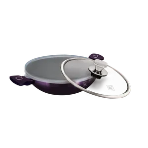 Kaufmax šerpa plitka sa poklopcem 28cm purple eclipse collection km-0045