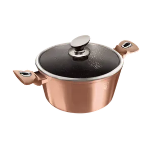 KAUFMAX ŠERPA SA POKLOPCEM 20CM ROSE GOLD METALIC COLLECTION KM-0055