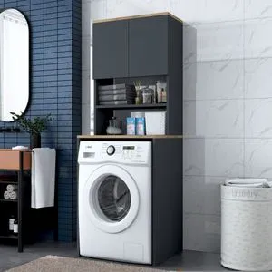 KD101 - 2674 WalnutAnthracite Washing Machine Cabinet OŠTEĆENO