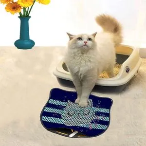 Kdkafa0001 Multicolor Cat Litter Mat