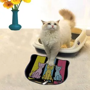 Kdkafa0005 Multicolor Cat Litter Mat