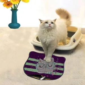Kdkafa0006 Multicolor Cat Litter Mat