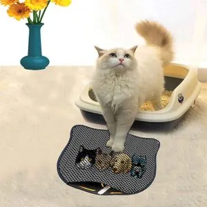 Kdkafa0022 Multicolor Cat Litter Mat
