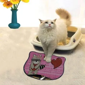 Kdkafa0027 Multicolor Cat Litter Mat