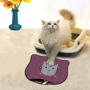 Kdkafa0030 Multicolor Cat Litter Mat