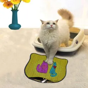 Kdkafa0033 Multicolor Cat Litter Mat