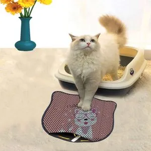 Kdkafa0037 Multicolor Cat Litter Mat