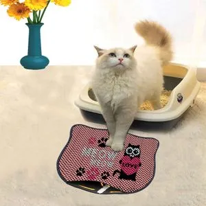 Kdkafa0044 Multicolor Cat Litter Mat