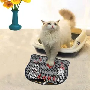 Kdkafa0045 Multicolor Cat Litter Mat