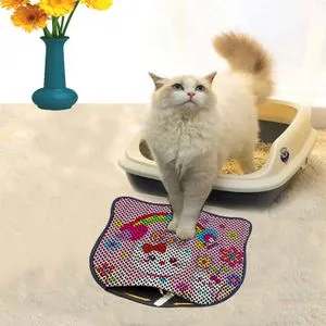 Kdkafa0047 Multicolor Cat Litter Mat