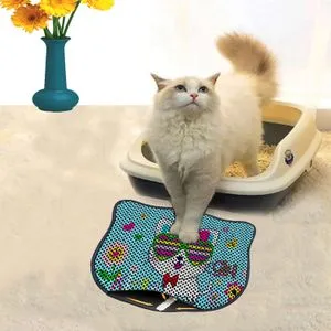 Kdkafa0048 Multicolor Cat Litter Mat