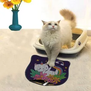 Kdkafa0052 Multicolor Cat Litter Mat