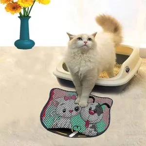 Kdkafa0067 Multicolor Cat Litter Mat