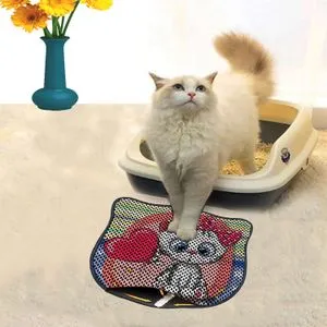 Kdkafa0069 Multicolor Cat Litter Mat