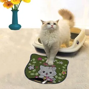Kdkafa0071 Multicolor Cat Litter Mat