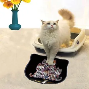 Kdkafa0088 Multicolor Cat Litter Mat