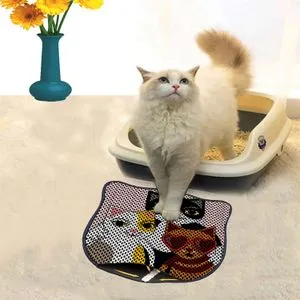 Kdkafa0089 Multicolor Cat Litter Mat