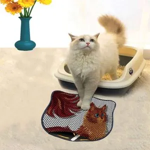 Kdkafa0093 Multicolor Cat Litter Mat