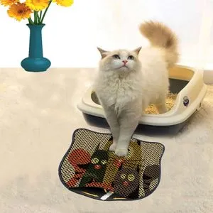Kdkafa0094 Multicolor Cat Litter Mat