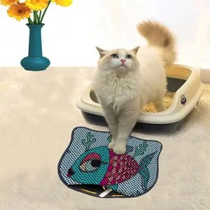 Kdkafa0096 Multicolor Cat Litter Mat