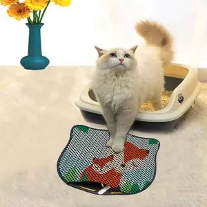 Kdkafa0097 Multicolor Cat Litter Mat
