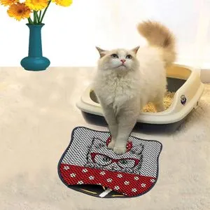 Kdkafa0099 Multicolor Cat Litter Mat