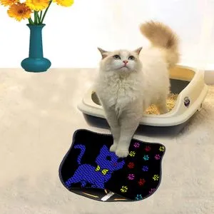 Kdkafa0103 Multicolor Cat Litter Mat