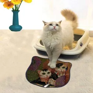 Kdkafa0106 Multicolor Cat Litter Mat