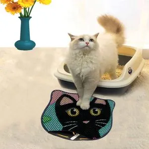 Kdkafa0109 Multicolor Cat Litter Mat
