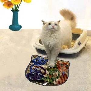 Kdkafa0120 Multicolor Cat Litter Mat