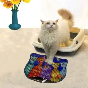 Kdkafa0121 Multicolor Cat Litter Mat